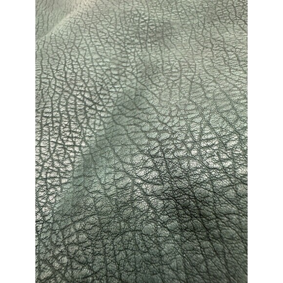 FREE PEOPLE Clutch Bag Vegan Faux Leather Pebble Laptop Cosmetic 12x14.5 Green - Picture 5 of 16